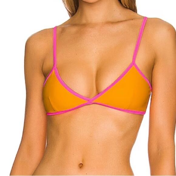 Lovers and Friends In Charge Top in Tangerine & Pink Medium - Picture 1 of 5